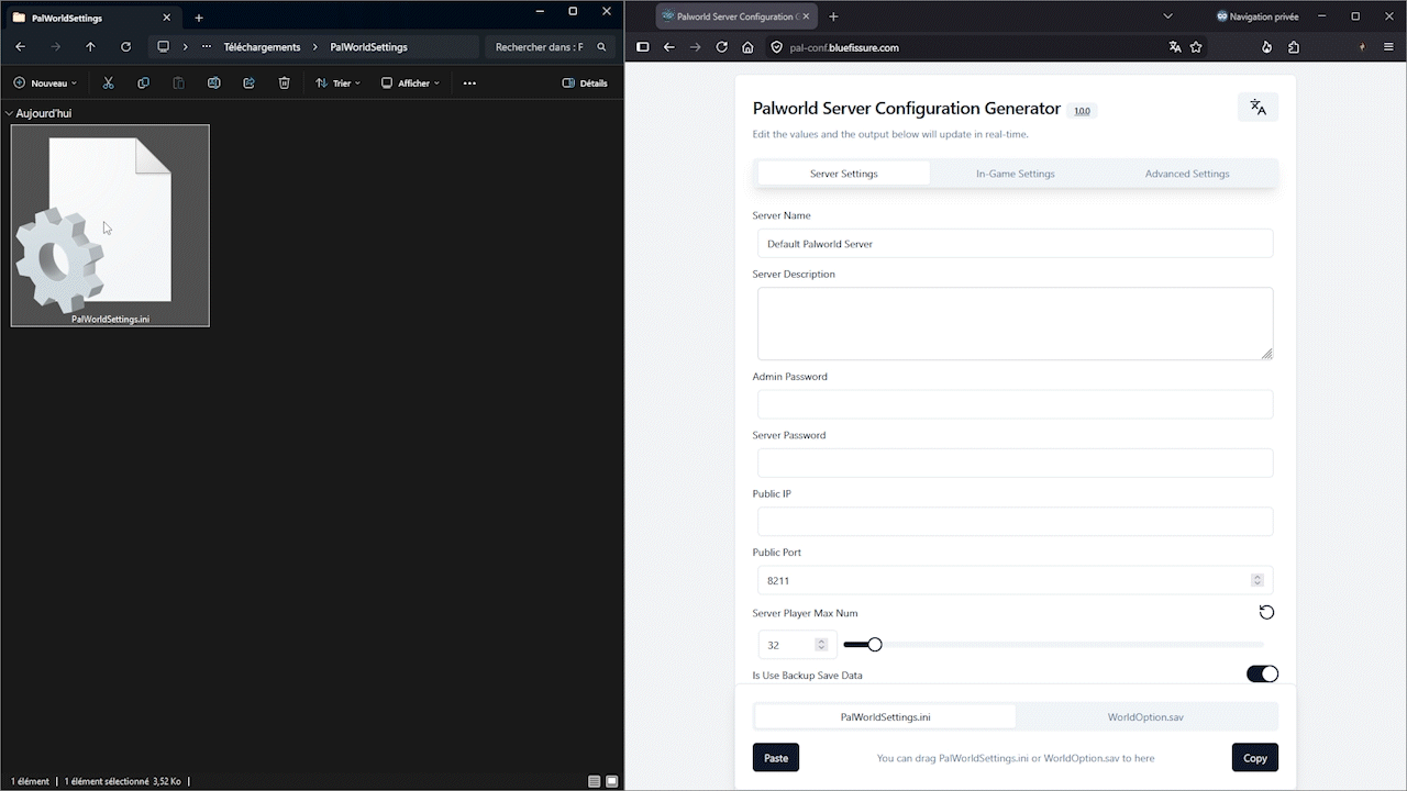 Drag and drop PalWorldSettings.gif