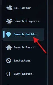 Search Guildes flèche
