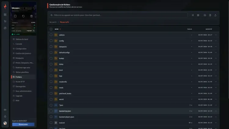 Manager interface on multiple devices