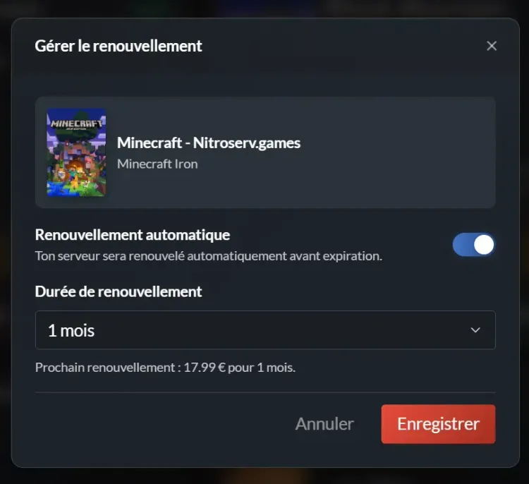 Maîtrise ton renouvellement